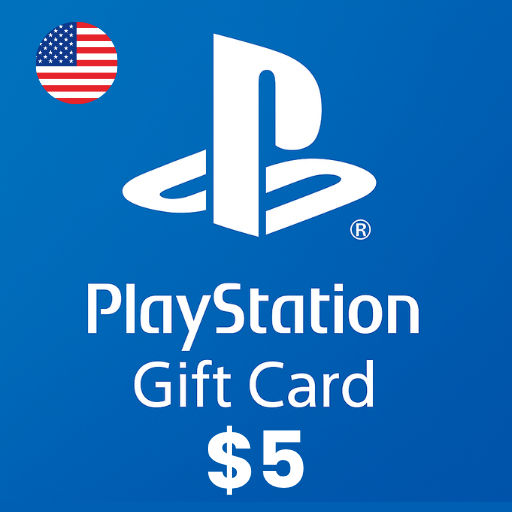 گیفت کارت پلی استیشن 5 دلاری آمریکا - PSN USD 5 USA