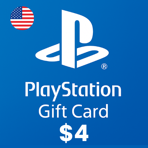 گیفت کارت پلی استیشن 4 دلاری آمریکا - PSN USD 4 USA