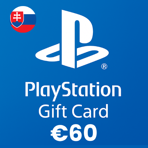 گیفت کارت پلی استیشن 60 یورویی اسلواکی - PSN EUR 60 Slovakia