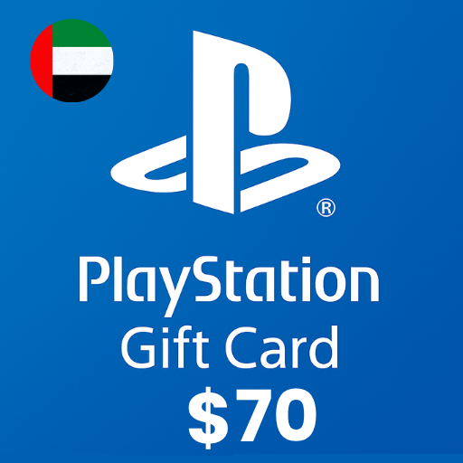 گیفت کارت پلی استیشن 70 دلاری امارات - PSN USD 70 UAE