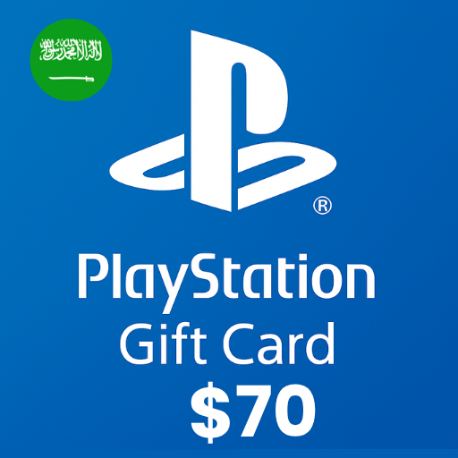 گیفت کارت پلی استیشن 70 دلاری عربستان - PSN USD 70 S.Arabia KSA