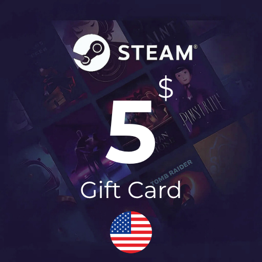 گیفت کارت 5 دلاری استیم - Steam USA 5 USD