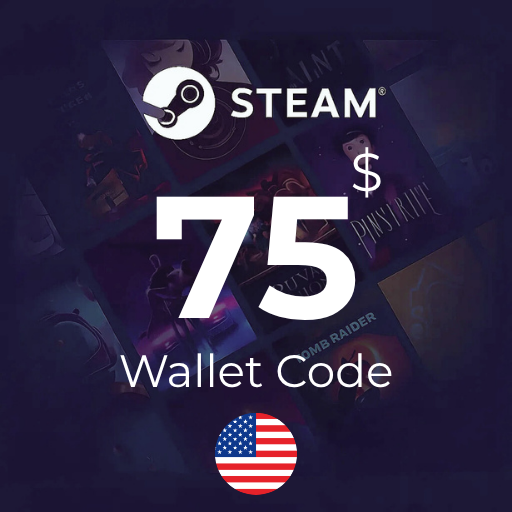 گیفت کارت 75 دلاری استیم - Steam USA 75 USD
