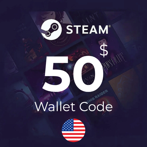 گیفت کارت 50 دلاری استیم - Steam USA 50 USD