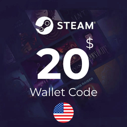 گیفت کارت 20 دلاری استیم - Steam USA 20 USD