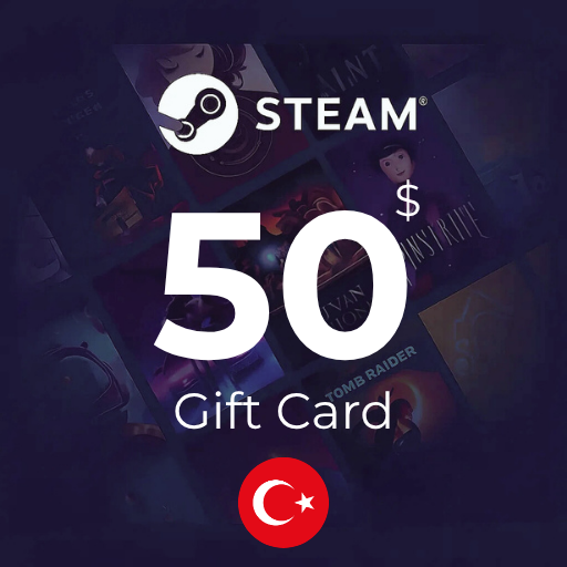 گیفت کارت 50 دلاری استیم ترکیه - Steam Turkey 50 USD