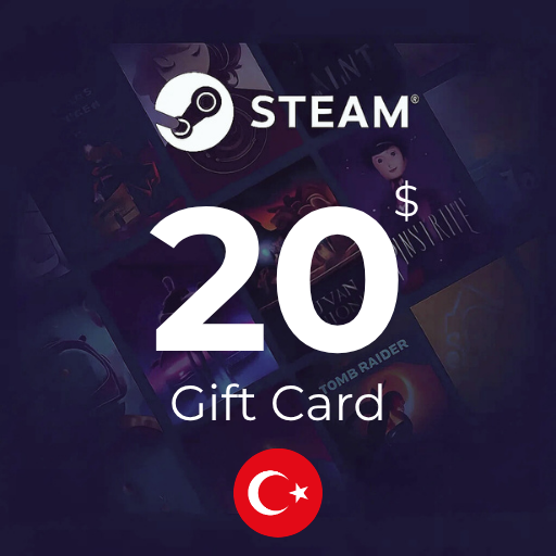 گیفت کارت 20 دلاری استیم ترکیه - Steam Turkey 20 USD