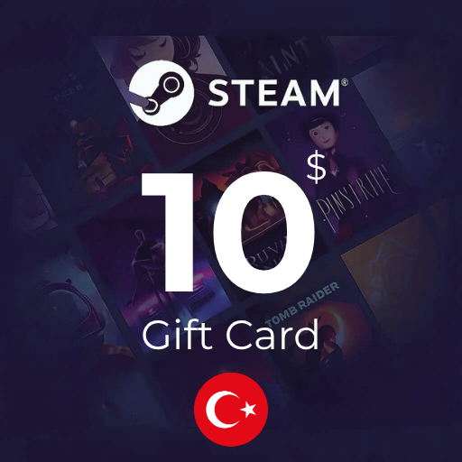 گیفت کارت 10 دلاری استیم ترکیه - Steam Turkey 10 USD