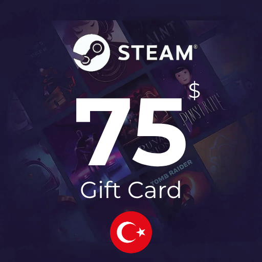 گیفت کارت 75 دلاری استیم ترکیه - Steam Turkey 75 USD