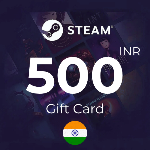 گیفت کارت 500 روپیه استیم هند - Steam India 500 INR