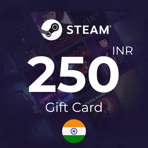 گیفت کارت 250 روپیه استیم هند - Steam India 250 INR
