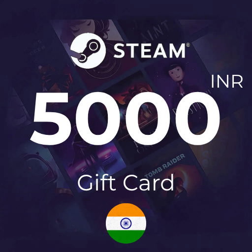 گیفت کارت 5,000 روپیه استیم هند - Steam India 5,000 INR