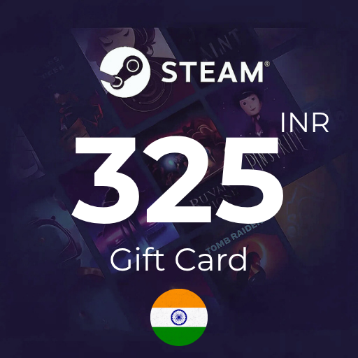 گیفت کارت 325 روپیه استیم هند - Steam India 325 INR