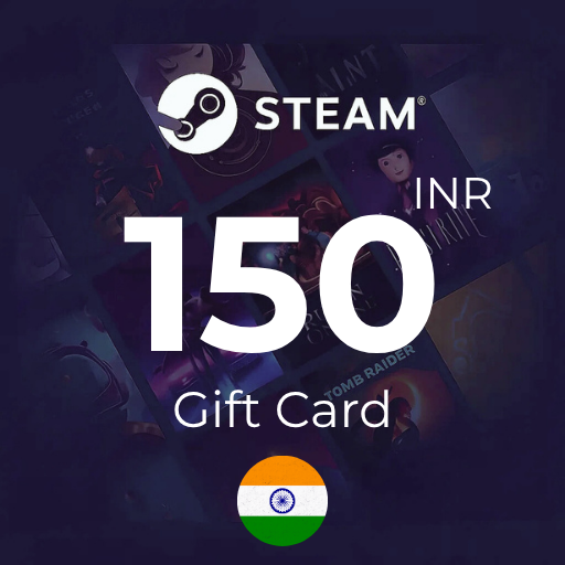 گیفت کارت 150 روپیه استیم هند - Steam India 150 INR