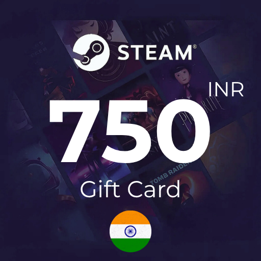 گیفت کارت 750 روپیه استیم هند - Steam India 750 INR
