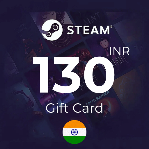 گیفت کارت 130 روپیه استیم هند - Steam India 130 INR