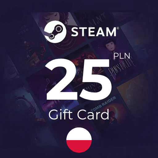گیفت کارت استیم 25 زلوتی لهستان - Steam Poland 25 PLN