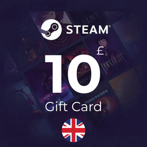 گیفت کارت استیم 10 پوند انگلستان - Steam UK 10 GBP