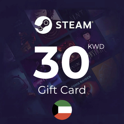 گیفت کارت استیم 30 دیناری کویت  - Steam Kuwait 30 KWD
