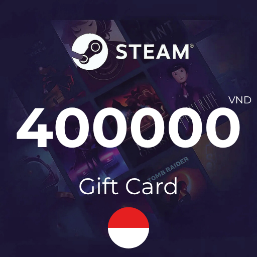 گیفت کارت استیم 400,000 روپیه اندونزی - Steam Indonesia 400,000 IDR