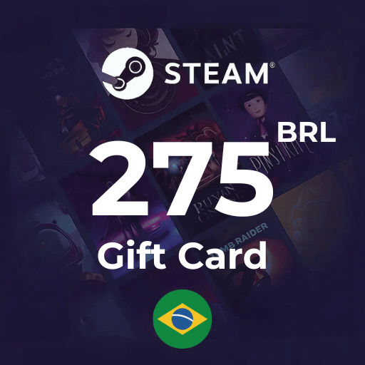 گیفت کارت استیم 275 رئال برزیل - Steam Brazil 275 BRL