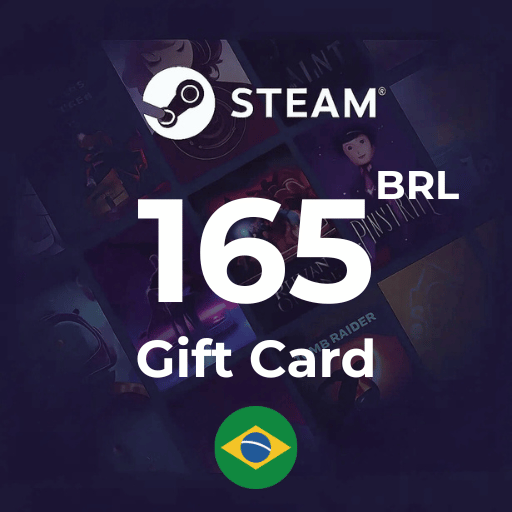 گیفت کارت استیم 165 رئال برزیل - Steam Brazil 165 BRL