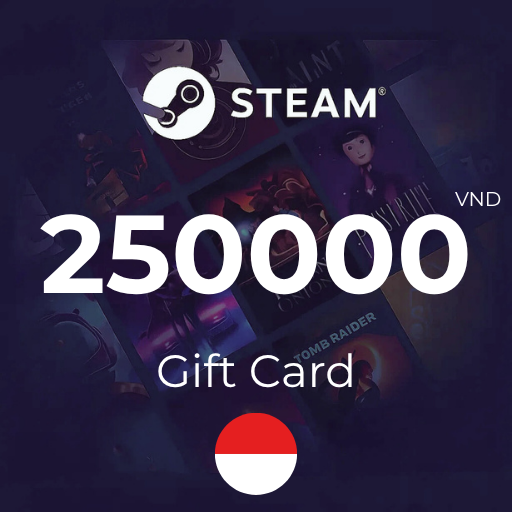 گیفت کارت استیم 250,000 روپیه اندونزی - Steam Indonesia 250,000 IDR