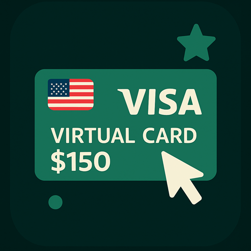 ویزا کارت 150 دلاری مجازی آمریکا - USA Virtual 150 USD Visa Card