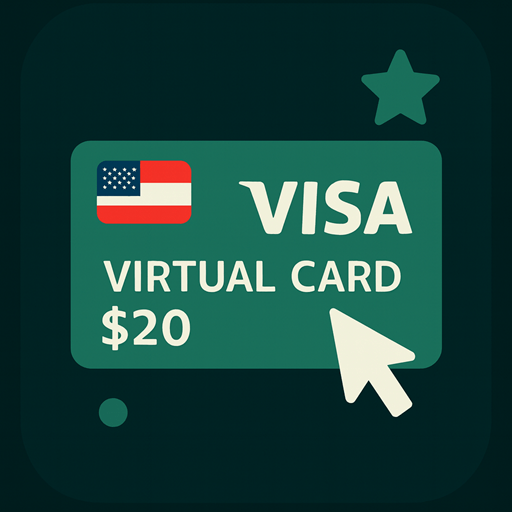 ویزا کارت 20 دلاری مجازی آمریکا - USA Virtual 20 USD Visa Card